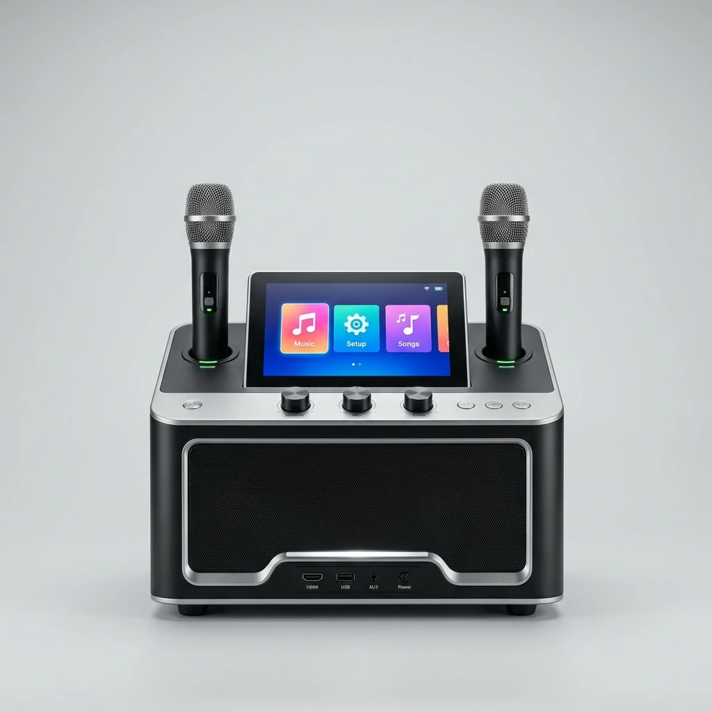 iKarao Shell S2 karaoke machine — best overall pick with 8-inch touchscreen