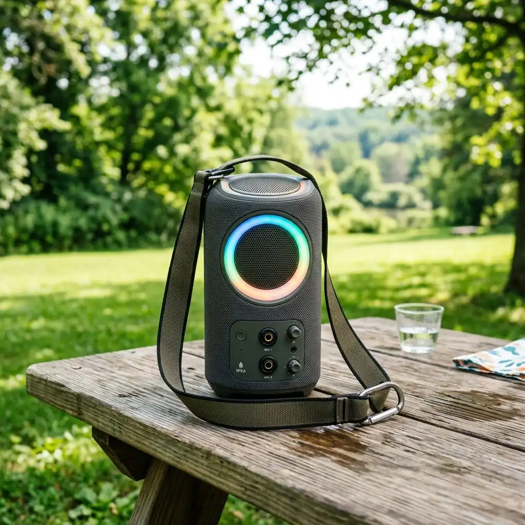 JBL PartyBox On-The-Go outdoor karaoke