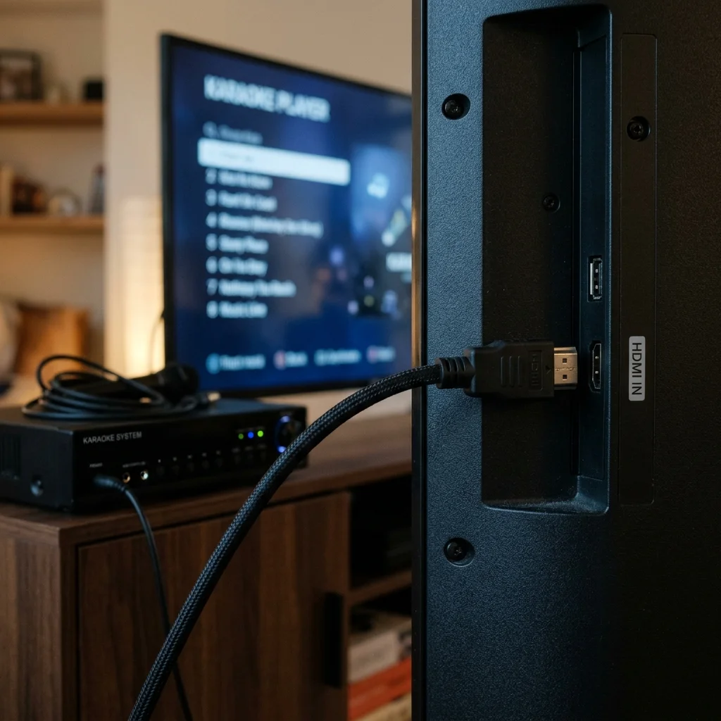 HDMI connection for karaoke