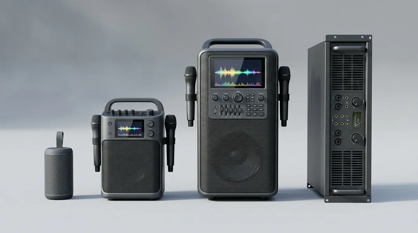 VocoPro Professional vs Consumer Karaoke Machine comparison table