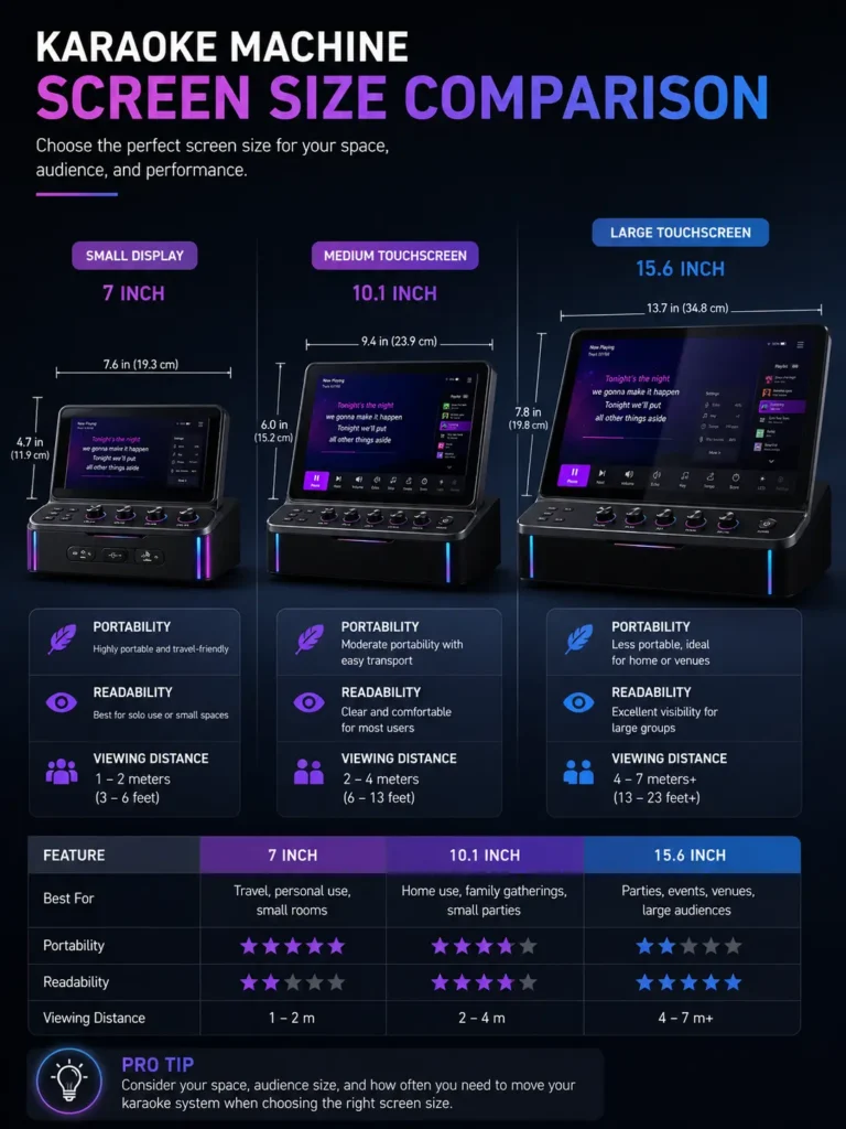 Karaoke Machine With Built-In Screen