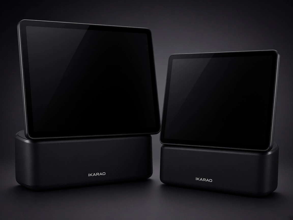 iKarao Break X1 13.3-inch touchscreen compared with Break X2 10.1-inch screen