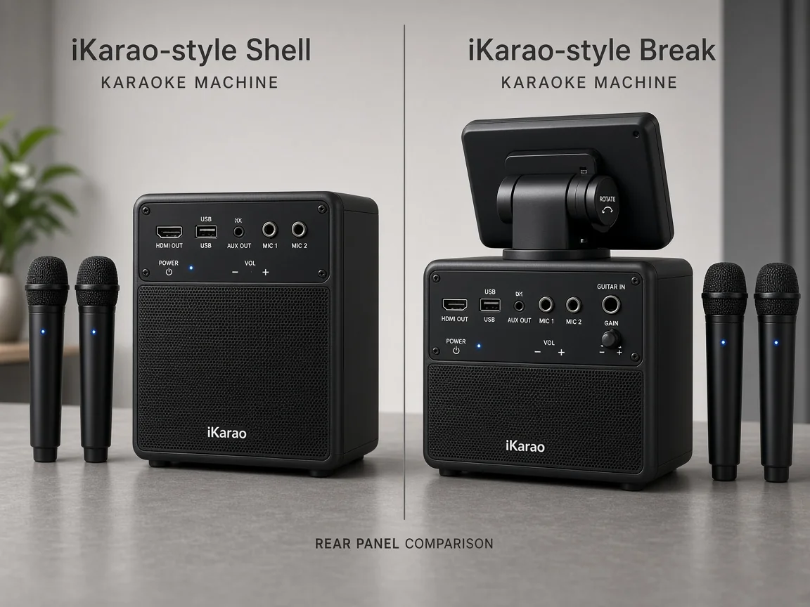 iKarao Shell series versus Break series ports and HDMI connectivity