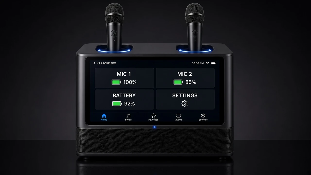 iKarao Shell S1 self-charging wireless microphones