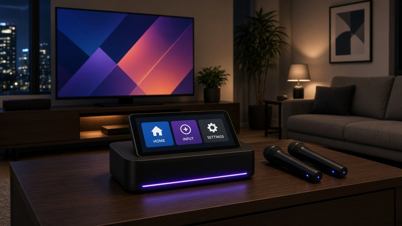 iKarao Shell S2 home karaoke entertainment setup