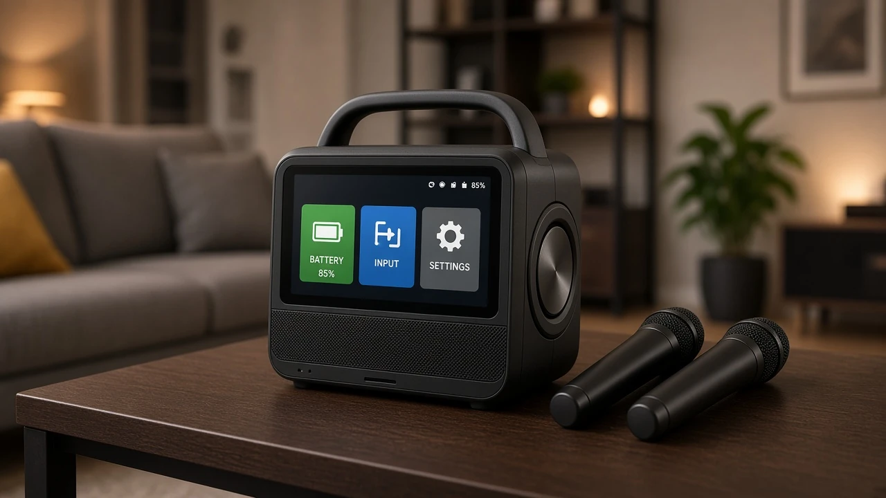 iKarao Shell S2 portable karaoke machine for home use